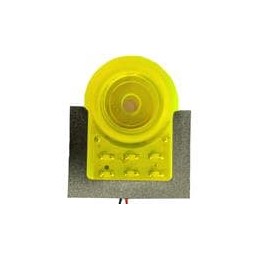 1 pcs : PS-733WDY-SQ - Piezo Buzzers & Audio Indicators 5-15DC 95DB 2.5-4.5HZ FS 32X46X16 YELLOW