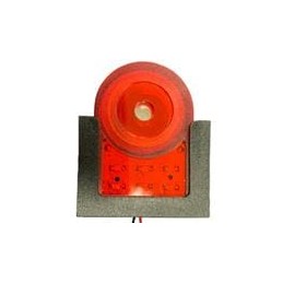 1 pcs : PS-733WDR-SQ - Piezo Buzzers & Audio Indicators 5-15DC 95DB 2.5-4.5HZ FS 32X46X16 RED