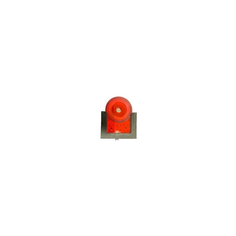 1 pcs : PS-733WDR-SQ - Piezo Buzzers & Audio Indicators 5-15DC 95DB 2.5-4.5HZ FS 32X46X16 RED