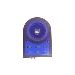 1 pcs : PS-733EWDBQ - Piezo Buzzers & Audio Indicators 5-15DC 95DB 2.5-4.5HZ FS 32X46X18 BLUE