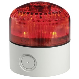1 pcs - RS PRO Red LED Beacon, 12 - 24 V ac/dc, IP65, Base Mount, 100dB at 1 Metre
