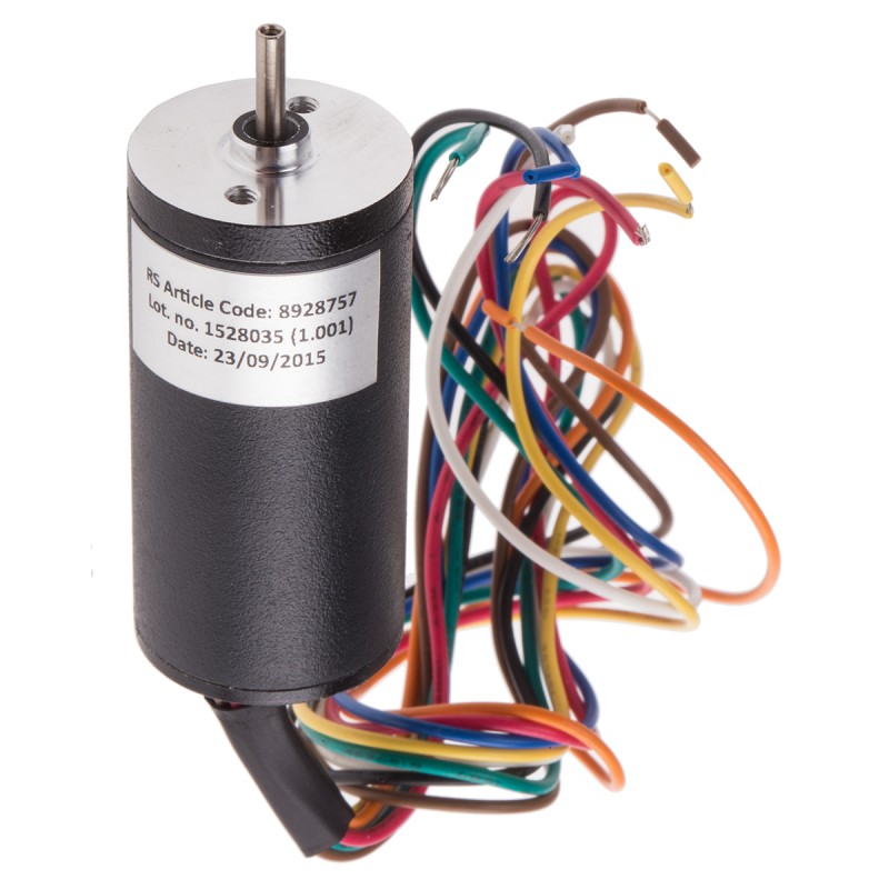 1 pcs - RS PRO Brushless DC Motor, 24 V dc, 0.021 Nm, 4600 rpm, 6.2mm Shaft Diameter