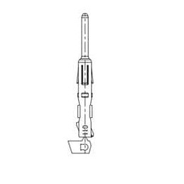 1 pcs : KN01P25HHP1 - Heavy Duty Power Connectors Conn Pin contact 16 1.7mm-2.4mm 16-20AWG