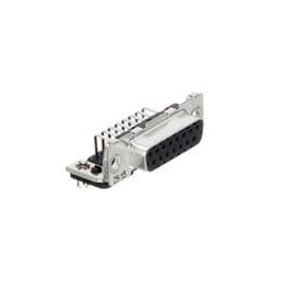 1 pcs : 106506-2 - D-Sub High Density Connectors 15P RCPT R/A BRDLOCK