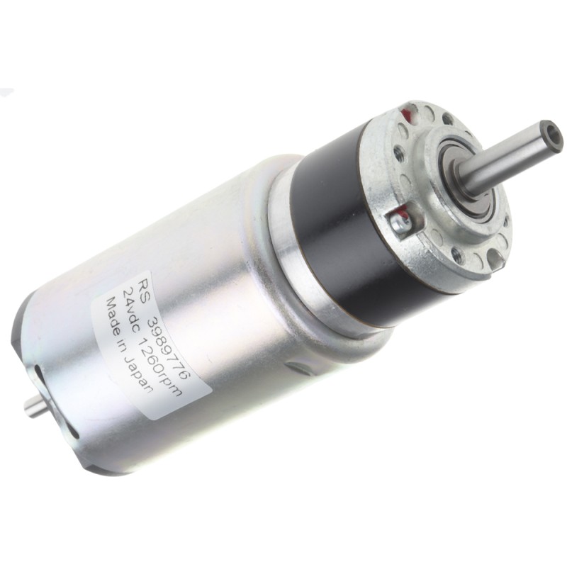 1 pcs - RS PRO Brushed Geared DC Geared Motor, 13.2 W, 24 V dc, 75 Ncm, 1260 rpm, 6mm Shaft Diameter