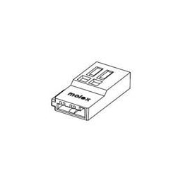 1 pcs : 47634-2000 - I/O Connectors HSG FOR SLIMLINE SATA POWER CBLE CON