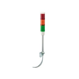 1 pcs - Schneider Electric Harmony XVM Series Red/Green/Amber Signal Tower, 3 Lights, 230 V ac, Base Mount