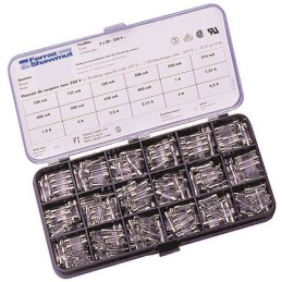 1 Box of 1 - Mersen 0.1 - 6.3A F Glass Cartridge Fuse, 5 x 20mm