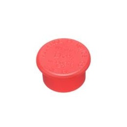 1 pcs : D3/4A - Standard Circular Connector FLANGED CAP - CONNECTOR:LDPE RED