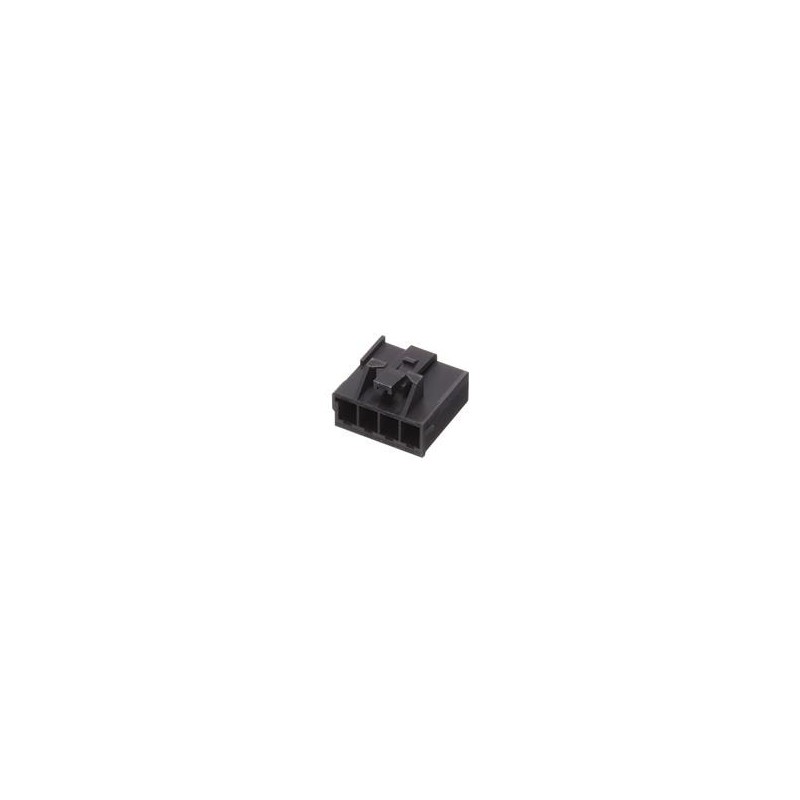 1 pcs : 207458-0004 - Power to the Board KK Plus 396 RECEP HSG SR 4CKT UL 94V-0 BLK