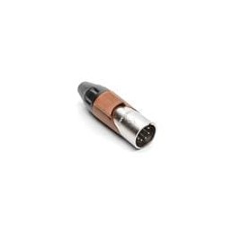 1 pcs : AX5M1M - XLR Connectors 5P PIN M PLUG BROWN MARK SLEEVE