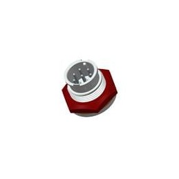1 pcs : ABD-08PMMS-LC7001 - Circular Metric Connectors STD STAMP PIN, PNL LOCK 8PIN M CONN