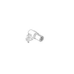 1 pcs : M12A-04PFFR-EE0001 - Circular Metric Connectors M12 A code 90 DIP, Plastic, F conn F pin 4P
