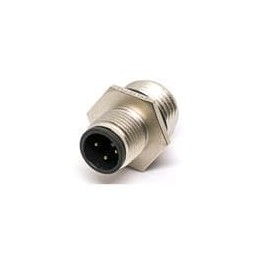 1 pcs : M12A-03PMMS-SH8001 - Circular Metric Connectors M12 PANELSOLDER CONN 3PIN M CONN M PIN