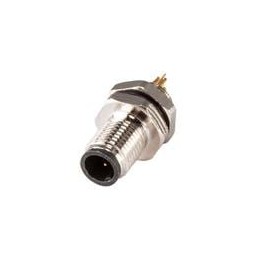 1 pcs : CDM507-04A-MT-R505-67 - Circular Metric Connectors Solder Type,Rear Fastened M5*0.5,A-Coding 4PIN ,Screw Copper alloy
