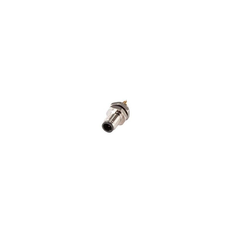 1 pcs : CDM507-04A-MT-R505-67 - Circular Metric Connectors Solder Type,Rear Fastened M5*0.5,A-Coding 4PIN ,Screw Copper alloy