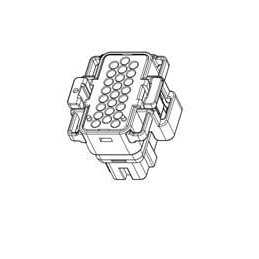 1 pcs : 130025603205 - I/O Connectors MERTEC 32 W PLUG