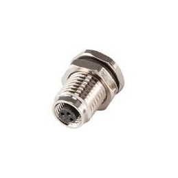 1 pcs : CDM506-03A-FT-F775-67 - Circular Metric Connectors Solder Type,Front Fastened M7*0.75,A-Coding 3PIN ,Screw Copper alloy