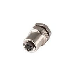 1 pcs : CDM504-04A-FP-R505-67 - Circular Metric Connectors PCB Type,Rear Fastened M5*0.5,A-Coding 4PIN ,Screw Copper alloy