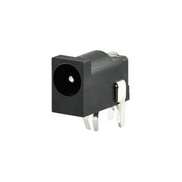 1 pcs : PJ-013D - DC Power Connectors power jack, 1.3 x 4.2 mm, horizontal, through hole, 1 switch