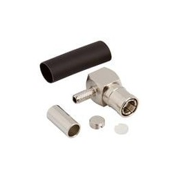 1 pcs : 142188 - RF Connectors / Coaxial Connectors SMB R/A CABLE PLUG 360 DBL BRAID