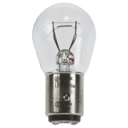 1 Pack of 10 - Osram BAY15d Automotive Incandescent Lamp, Clear, 12 V