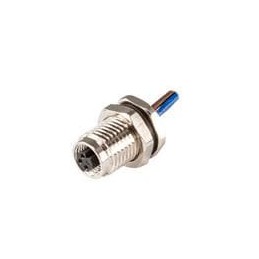 1 pcs : CDM510-03A-FW-F775-050-67 - Circular Metric Connectors Solder Type,Front Fastened M7*0.75,A-Coding 3PIN ,Screw Copper al