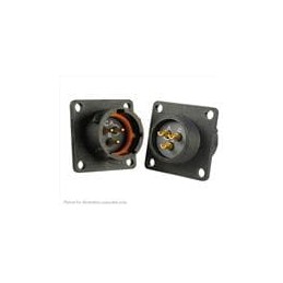 1 pcs : UTS012E3P - Standard Circular Connector 3P Pin Receptacle Square Flange Sz 12E