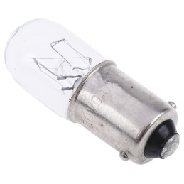 1 Pack of 10 - RS PRO BA9s Indicator Light, Clear, 130 V, 20 mA, 1000h