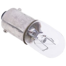 1 Pack of 10 - RS PRO BA9s Indicator Light, Clear, 130 V, 20 mA, 1000h