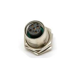 1 pcs : M12B-05PFFS-SF8001 - Circular Metric Connectors M12 PANELSOLDER CONN 5PIN F CONN F PIN