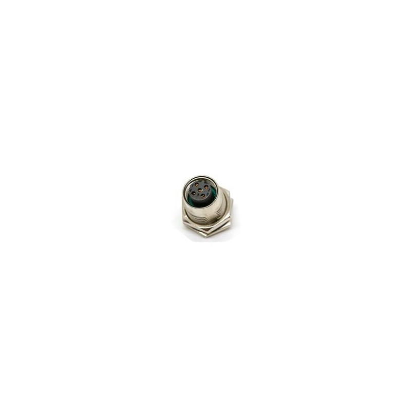 1 pcs : M12B-05PFFS-SF8001 - Circular Metric Connectors M12 PANELSOLDER CONN 5PIN F CONN F PIN