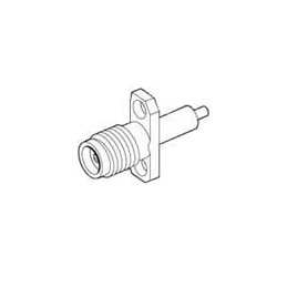 1 pcs : 73251-0420 - RF Connectors / Coaxial Connectors ST JCK 2HF REC POST