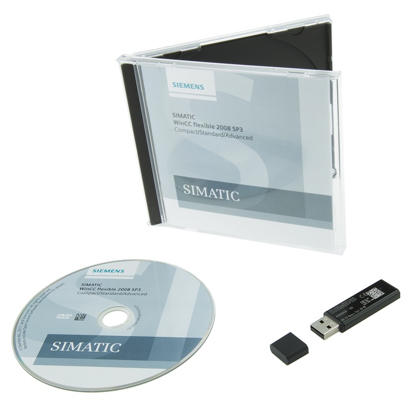 1 pcs - Siemens Software WINCC FLEXIBLE 2008 For Use With HMI SIMATIC Panels