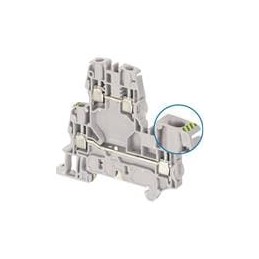 1 pcs : ZS6-D2-PE - DIN Rail Terminal Blocks Aut SNK Screw