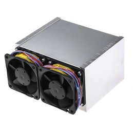 1 pcs - Heatsink, Universal Rectangular Alu with fan, 0.12K/W, 100 x 125 x 74mm