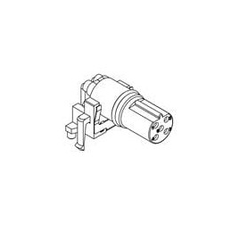 1 pcs : MSBS-05PFFR-EE0001 - Circular Metric Connectors M12 B code 90 DIP, Shielded, F conn F pin, 5P