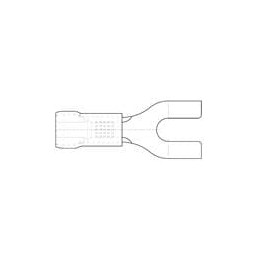 1 pcs : 19198-0025 - Terminals SPADE TNG STUD 10 14-16 AWG