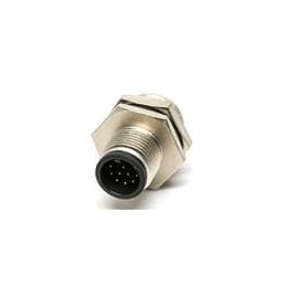 1 pcs : M12A-12PMMS-SH8001 - Circular Metric Connectors M12 PANELSOLDER CONN 12PIN M CONN M PIN