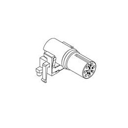 1 pcs : MSAS-05PFFR-EE0001 - Circular Metric Connectors M12 A code 90 DIP, Shielded, F conn F pin, 5P
