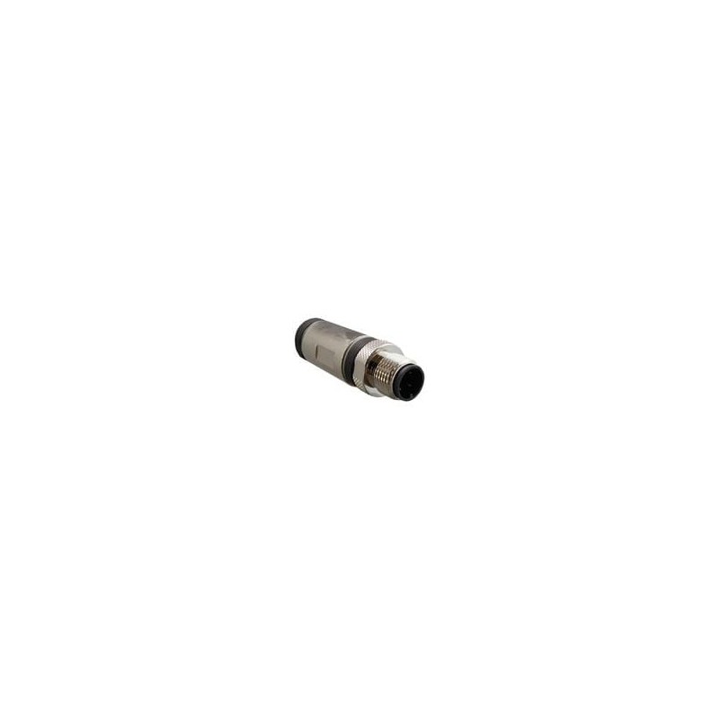 1 pcs : SS-12000-017 - Circular Metric Connectors M12 A-Code Male Plug 4 Contacts