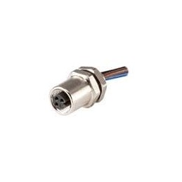 1 pcs : CDM512-04A-FW-R505-050-67 - Circular Metric Connectors Solder Type,Rear Fastened M5*0.5,A-Coding 4PIN ,Screw Copper allo