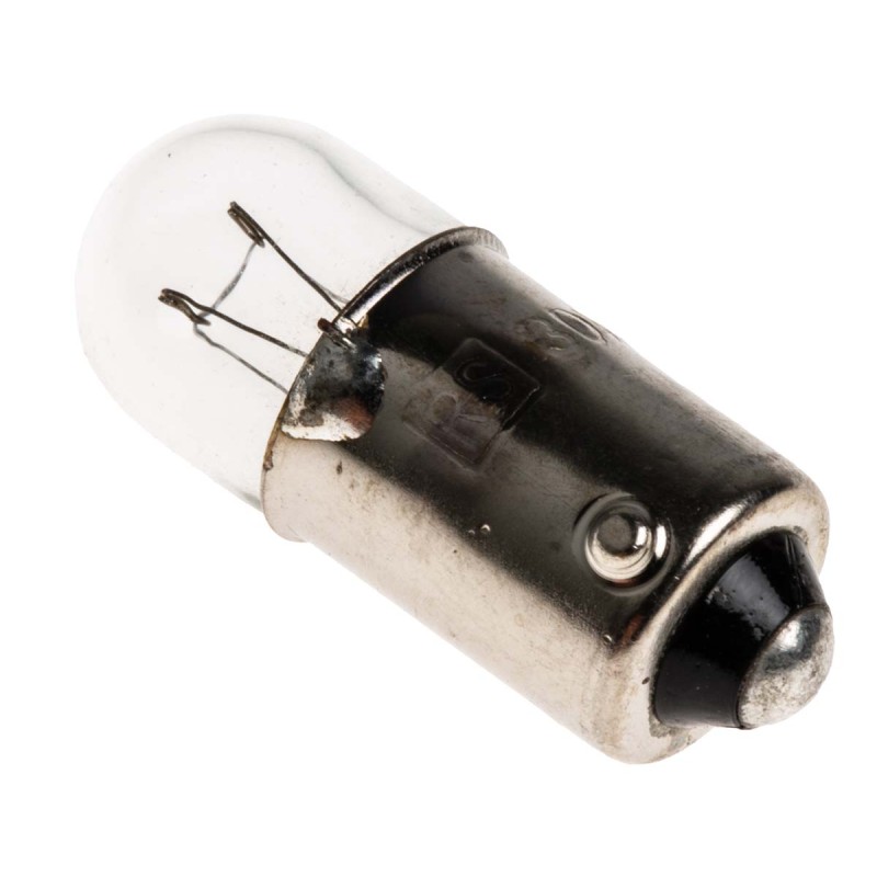 1 Pack of 10 - RS PRO BA9s Indicator Light, Clear, 30 V, 66 mA, 5000h
