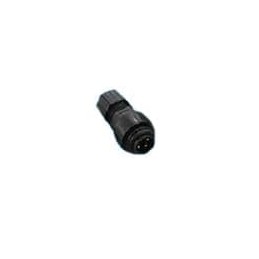 1 pcs : PWF-04BMMA-SL7001 - Circular Metric Connectors 4P PIN PLUG 12A STRAIGHT IP67