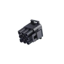 1 pcs : 36648-0006 - Pin & Socket Connectors 9CKT PLUG HOUSING BLACK