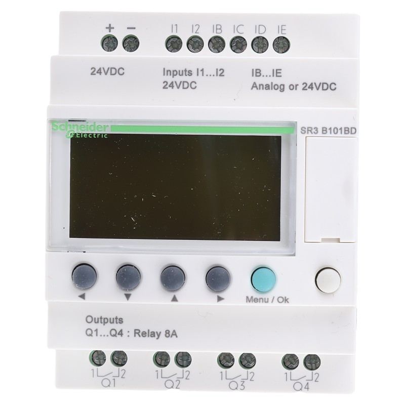 1 pcs - Schneider Electric Zelio Logic Series Logic Module, 24 V dc Supply, Relay Output, 6-Input, Analogue, Discrete Input
