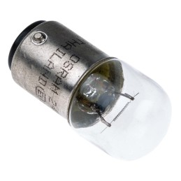 1 Pack of 10 - Osram BA15d Automotive Incandescent Lamp, Clear, 24 V