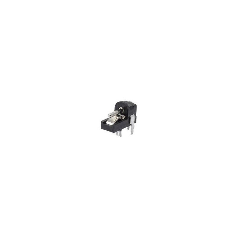 1 pcs : PJ-030D - DC Power Connectors 1.3 mm, 2.0 A, Horizontal, Through Hole, Open Frame, Kinked Pins, Dc Power Jack Connector