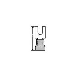 1 pcs : 19130-0046 - Terminals BLOCK SPADE INSULKRI MP B-2781-10X
