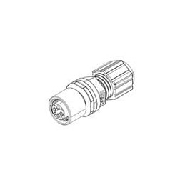 1 pcs : 3N304-A000-S08BF - Circular Metric Connectors M12,4P,Socket,A-Code Solder Cup, 20-24AW